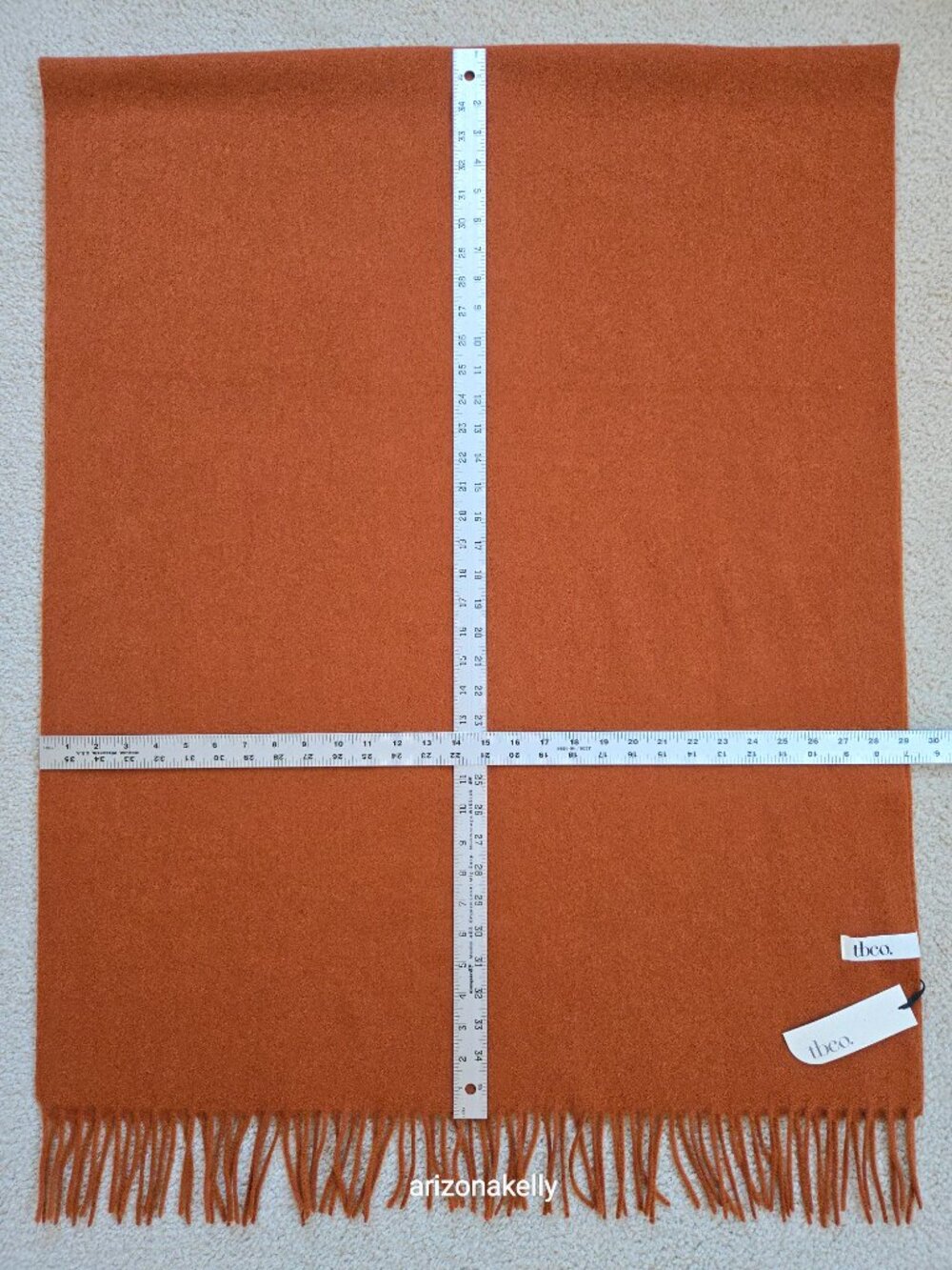 NWT tbco Lambswool Rust Scarf Scotland - Picture 11 of 14